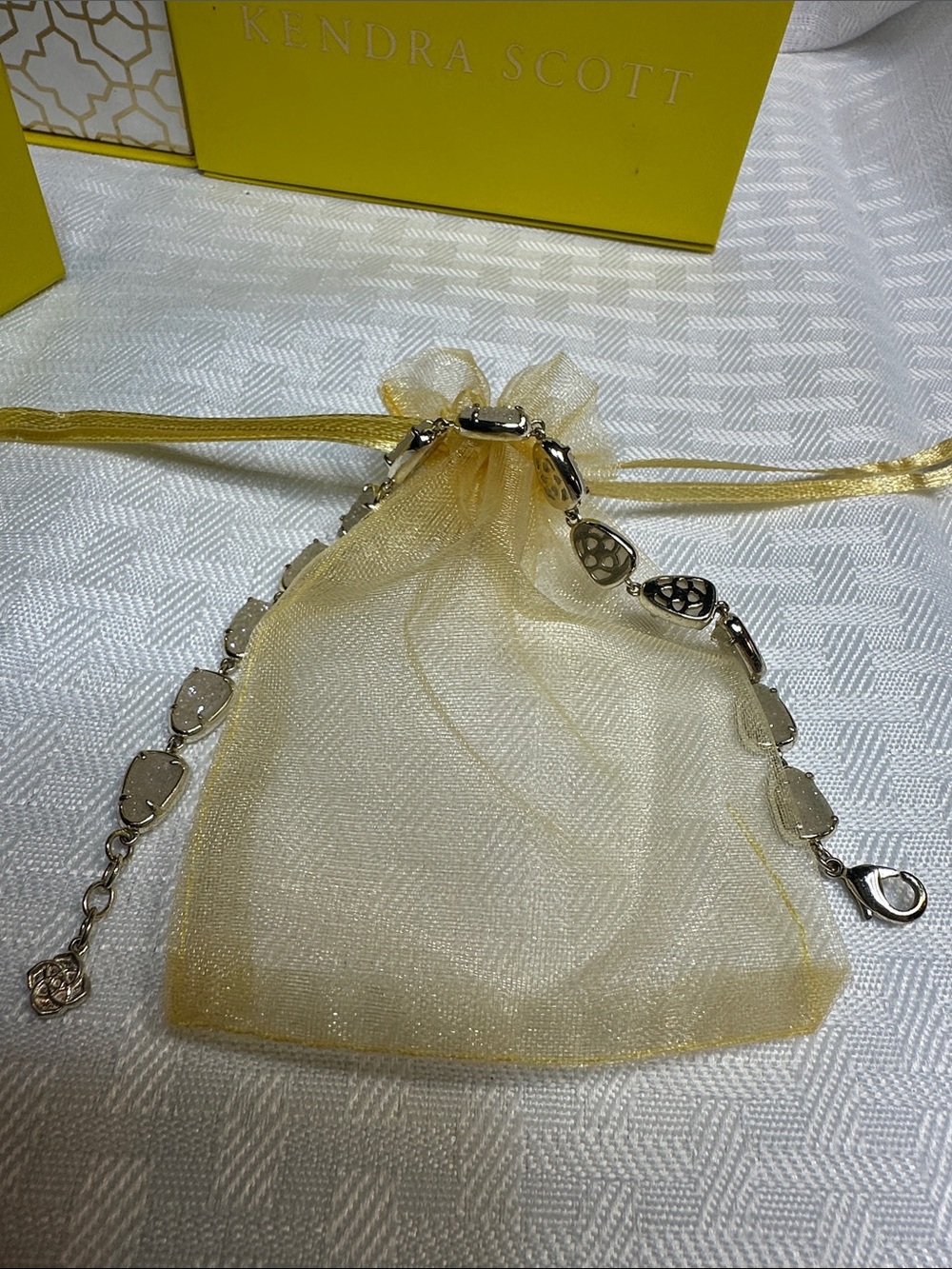 Kendra Scott bracelet iridescent drusy Susanna gold - Picture 5 of 6
